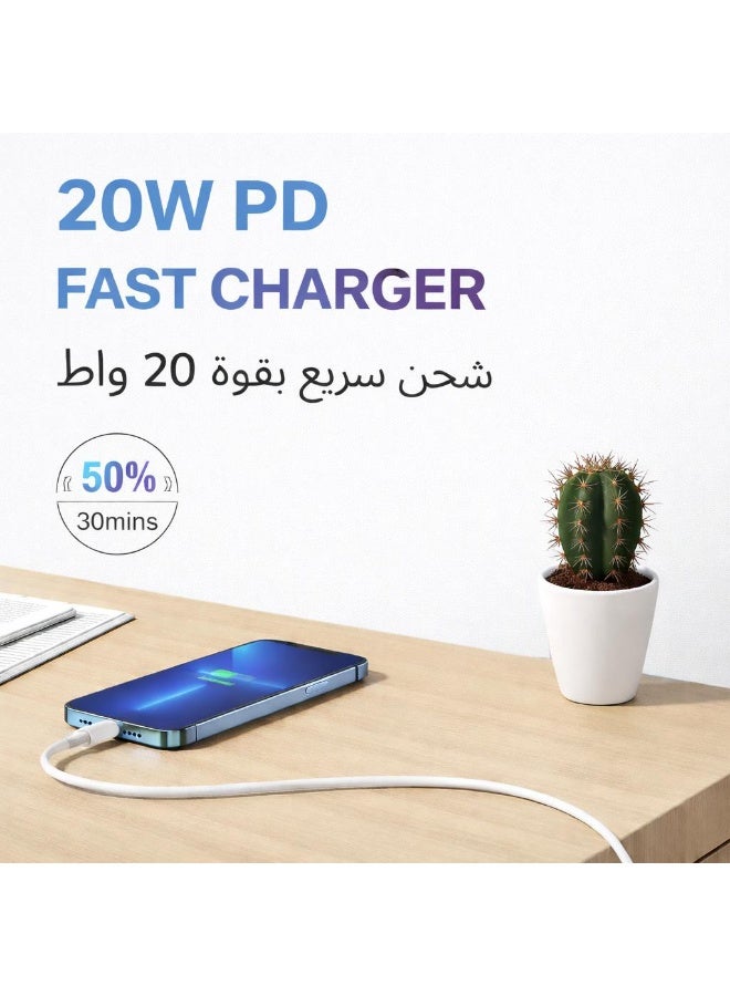 iPhone Fast Charger Cable - USB-C to Lightning PD 20W, Durable 1 Meter, Premium Quality, Compatible with iPhone 8–14, iPad, AirPods, - Image 5